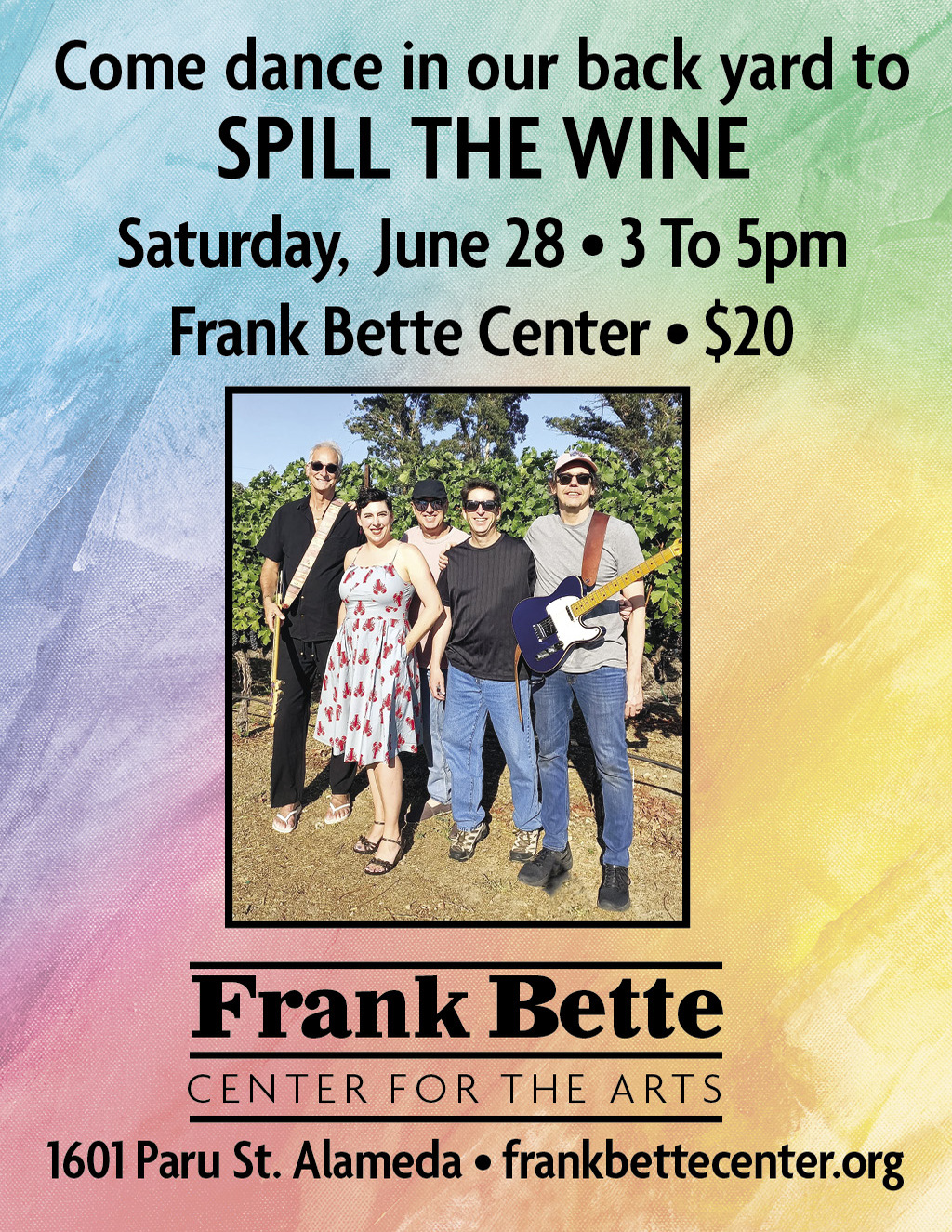Frank Bette Center For the Arts Frank Bette Center for the Arts  Alameda promotion flier on Digifli com