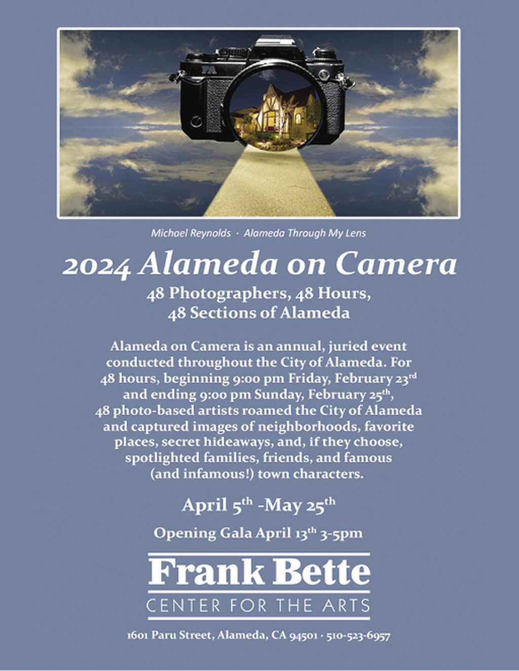 Frank Bette Center For the Arts Alameda Through My Lens  A 48 Hour Photography Event promotion flier on Digifli com