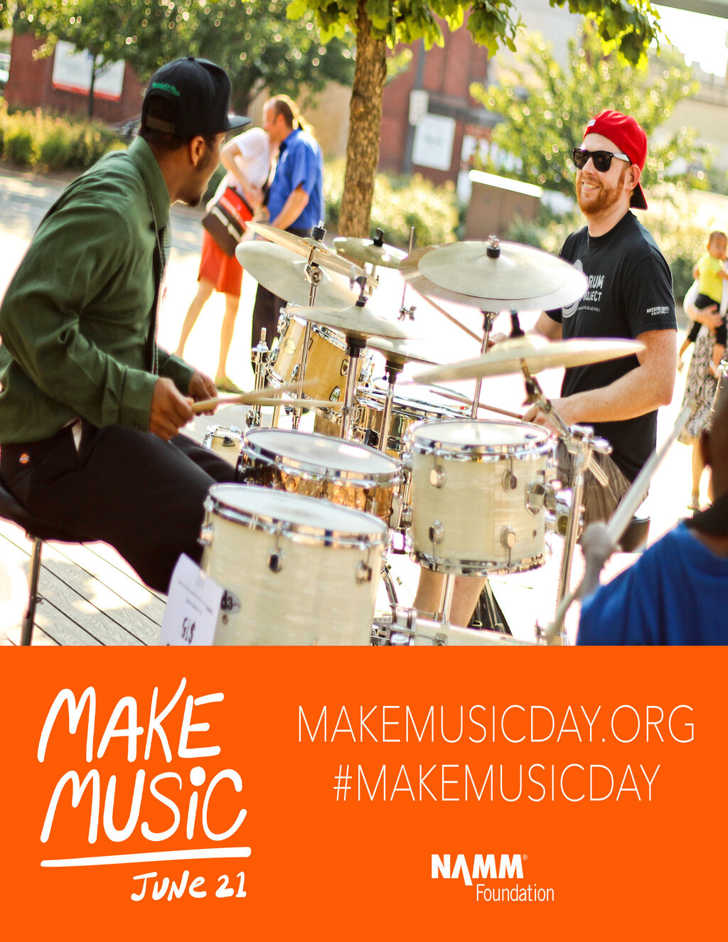  CELEBRATE  MAKEMUSICDAY WITH NAMM   ON JUNE 21 promotion flier on Digifli com