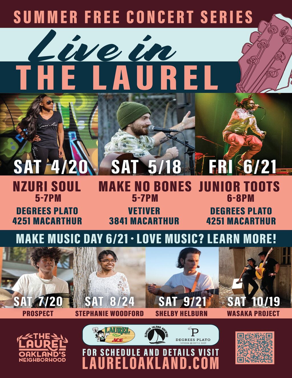  The Laurel s Free Summer Concert Series promotion flier on Digifli com