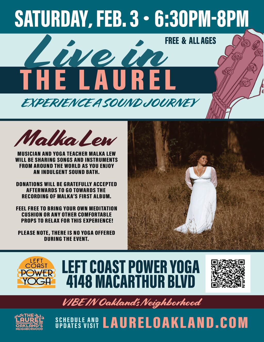  The Laurel Experience  A Sound Journey with Malka Lew promotion flier on Digifli com