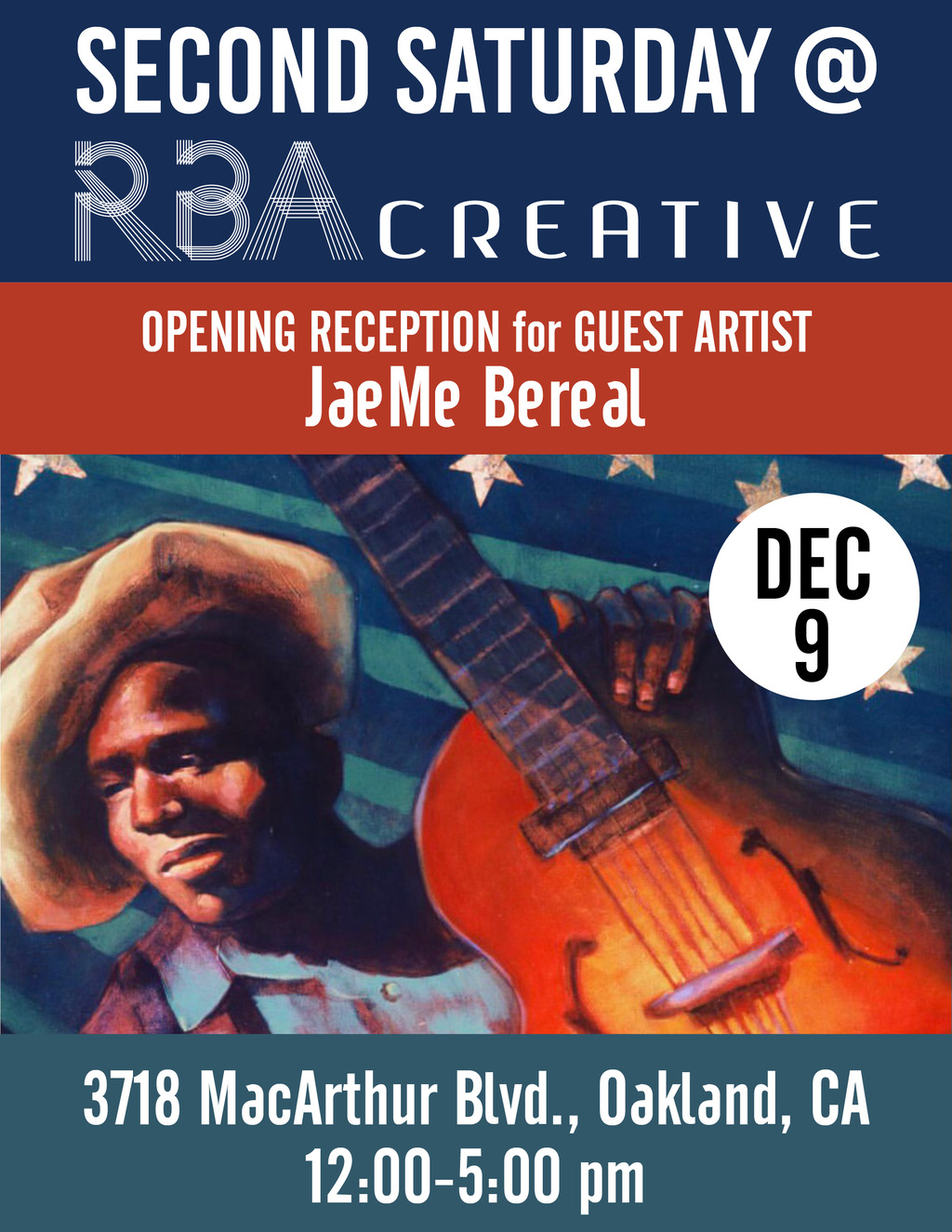 RBA Creative Meet the Artist at RBA Creative s Opening Reception  promotion flier on Digifli com
