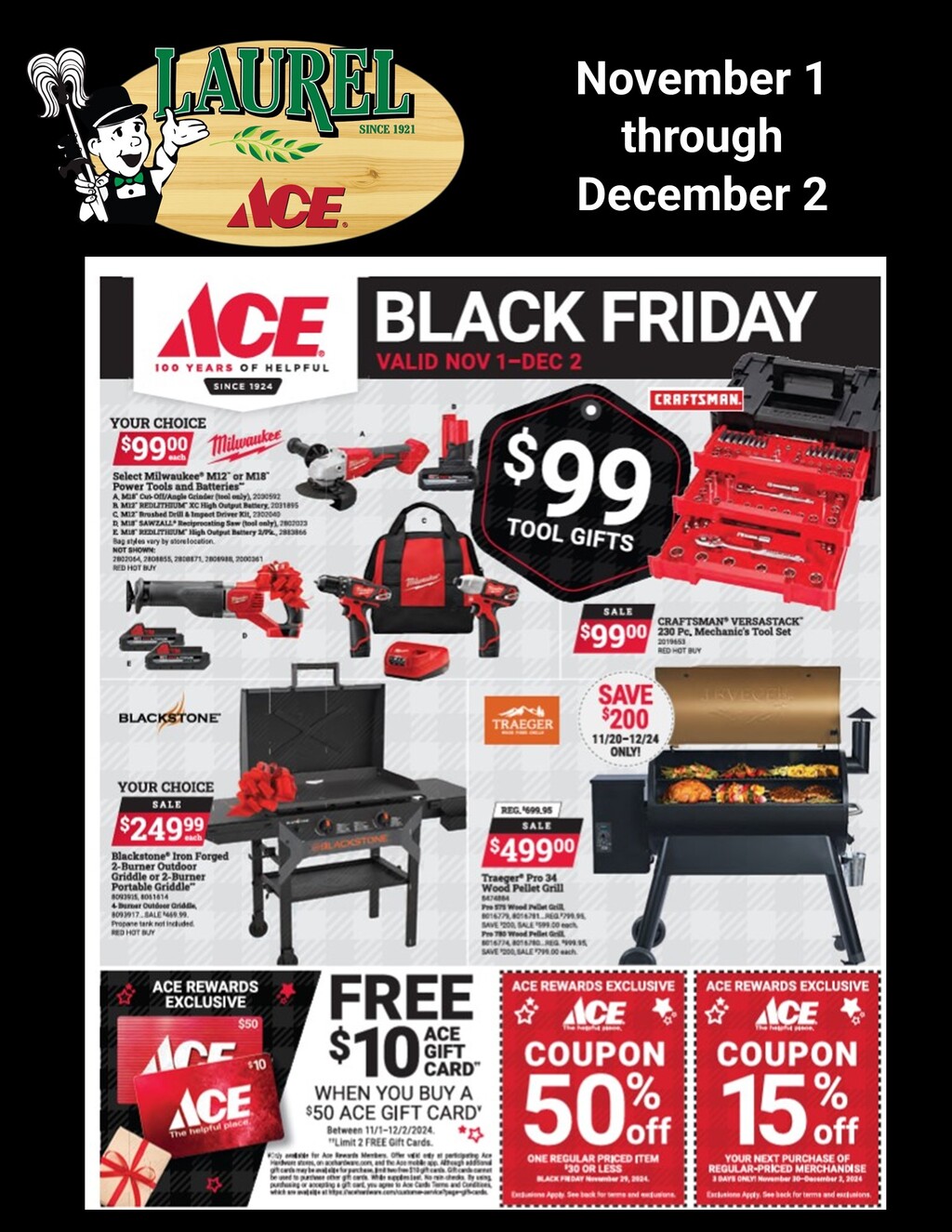 Laurel Ace Hardware Get Ready for Great Deals at Laurel ACE Hardware in Oakland  promotion flier on Digifli com