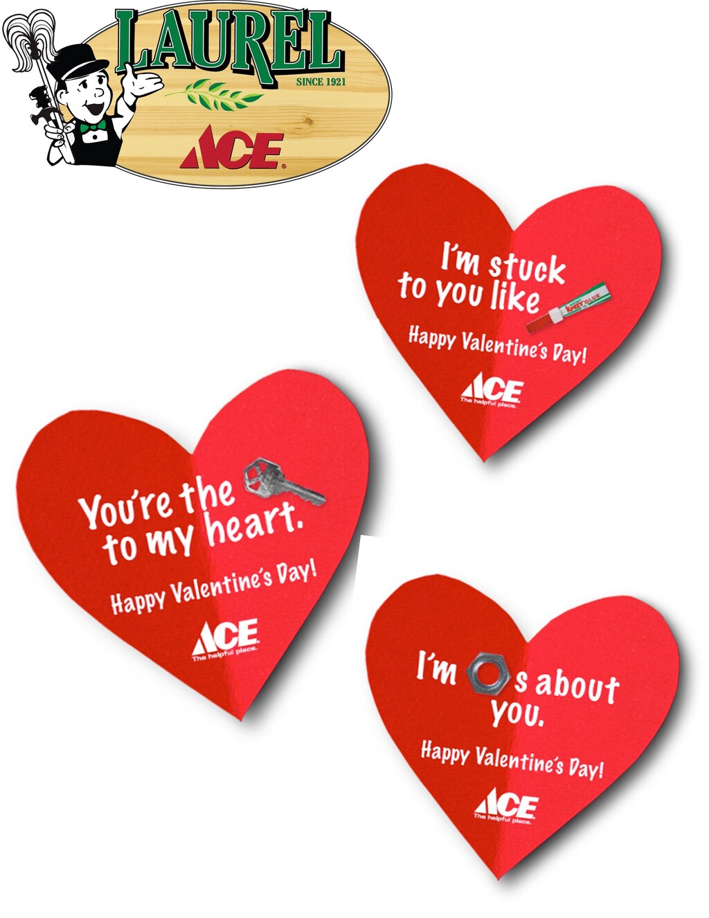 Laurel Ace Hardware Happy Valentine s Day at Laurel Ace Hardware promotion flier on Digifli com