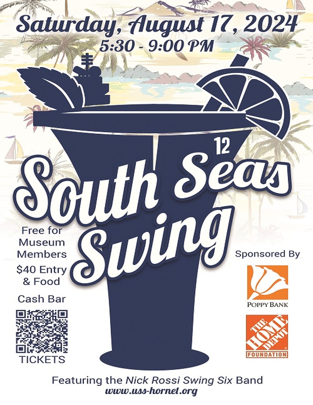 USS Hornet   Sea  Air and Space Museum Get Ready to Swing Into the South Seas  promotion flier on Digifli com