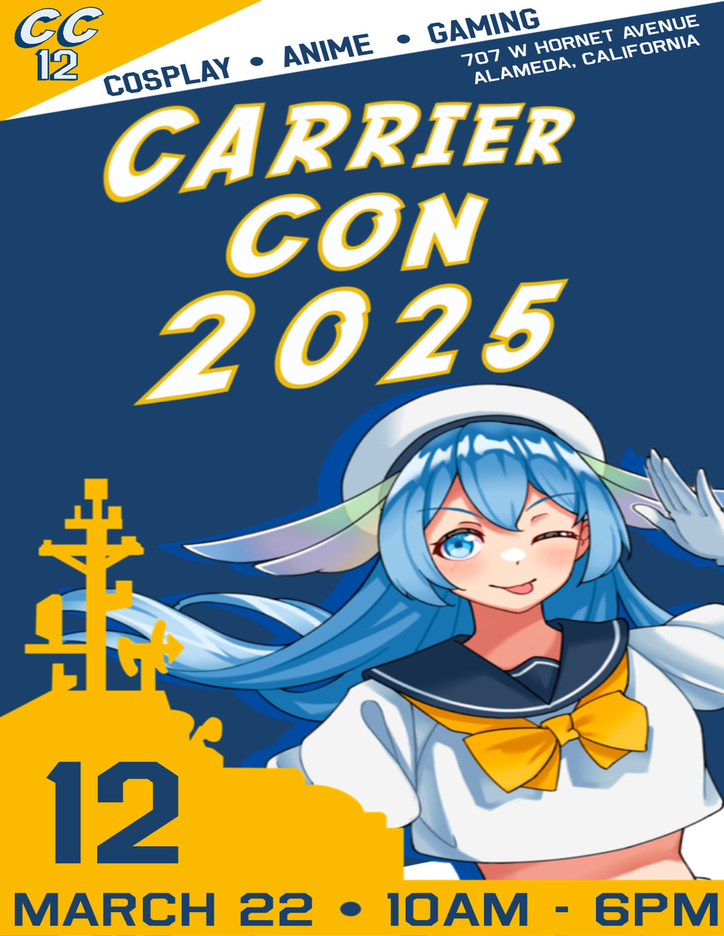 USS Hornet   Sea  Air and Space Museum Unleash Your Inner Hero at Carrier Con 2025 in Alameda  promotion flier on Digifli com