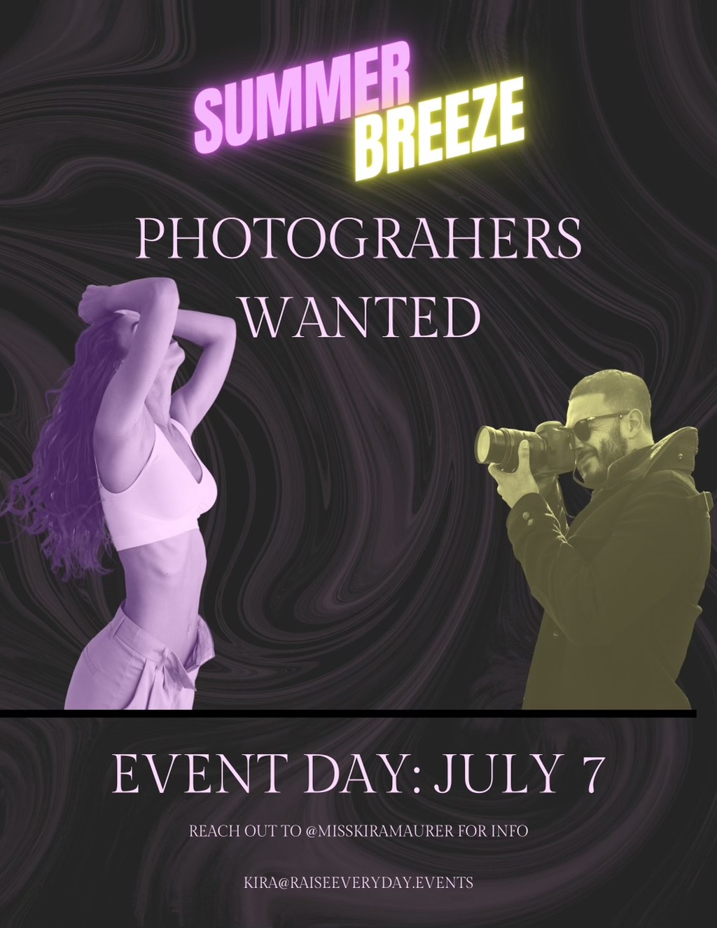 Club X PHOTOGRAPHERS WANTED for EVENT DAY   strong JULY 7  strong  promotion flier on Digifli com