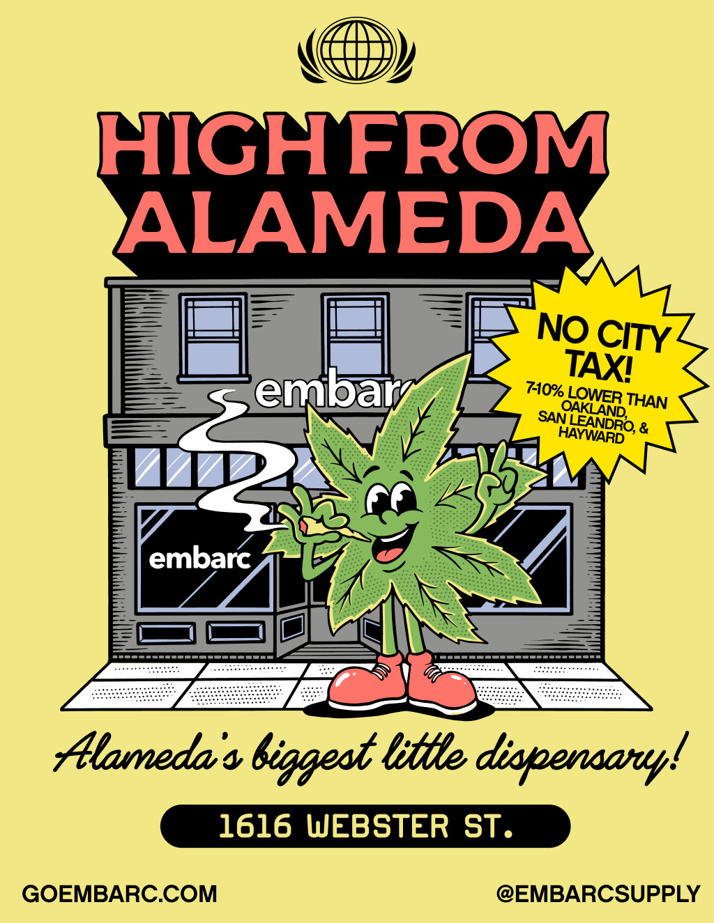 Embarc Alameda Cannabis Dispensary Welcome to Embarc Alameda Cannabis Dispensary  promotion flier on Digifli com