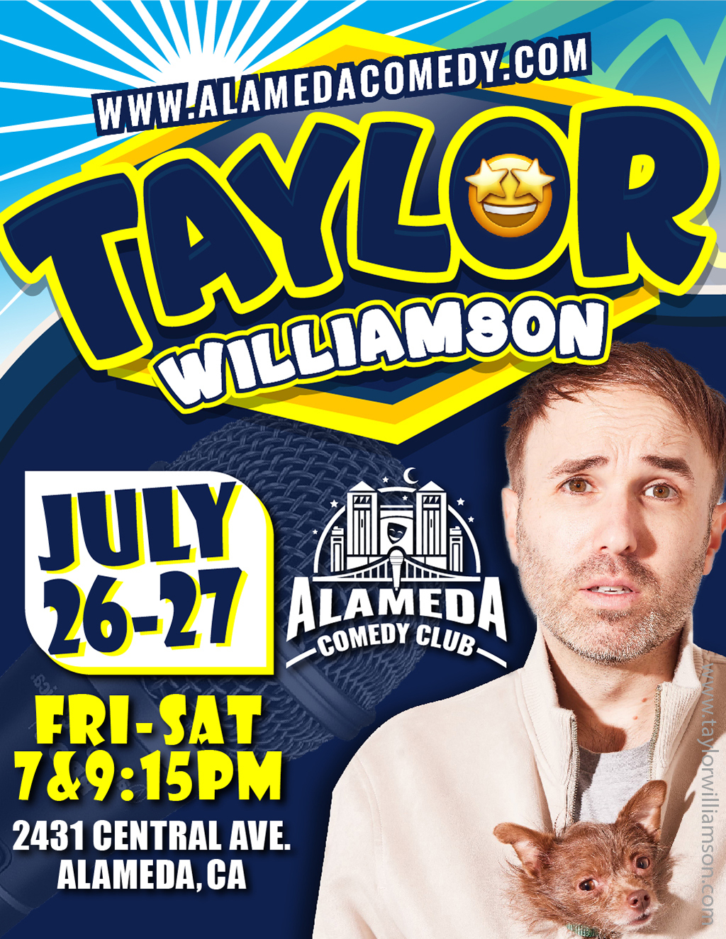 Alameda Comedy Club You Won t Believe Who s Coming to Alameda Comedy Club This July  promotion flier on Digifli com