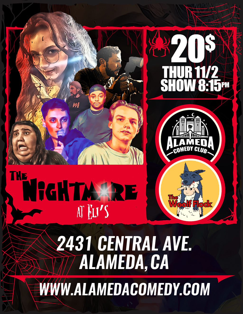 Alameda Comedy Club Alameda Comedy Club Has Got You Laughing on THUR 11 2  promotion flier on Digifli com