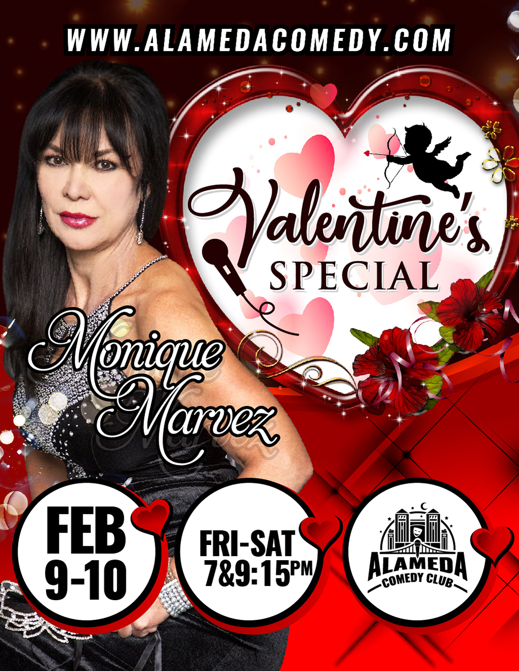 Alameda Comedy Club Valentine s SPECIAL at Alameda Comedy Club promotion flier on Digifli com