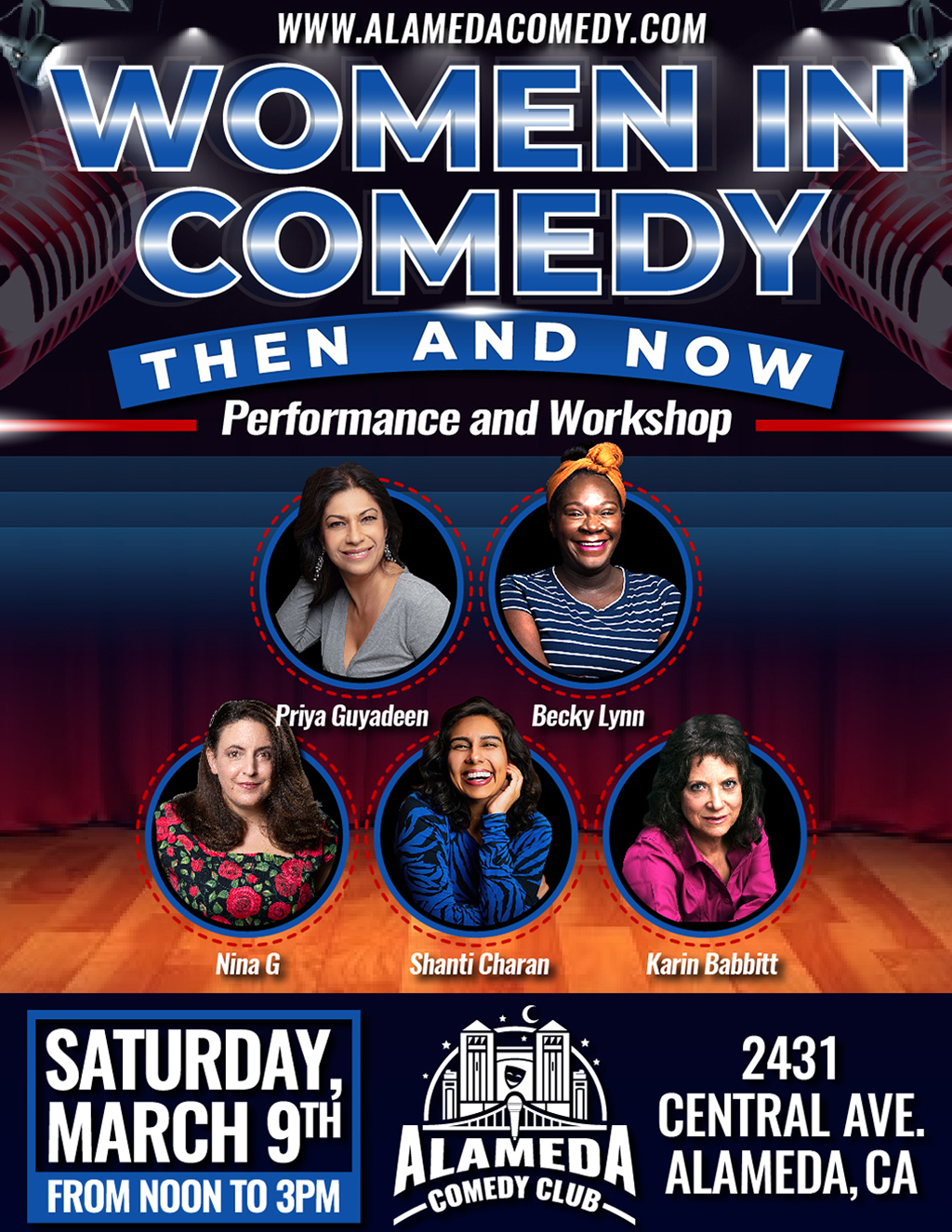 Alameda Comedy Club Experience Comedy Like Never Before at WWW ALAMEDACOMEDY COM promotion flier on Digifli com