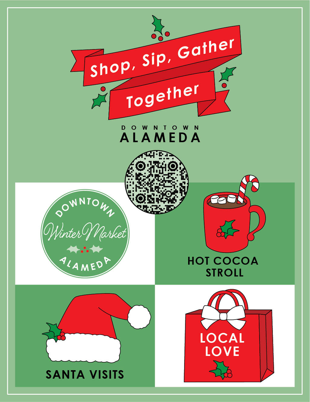  Local Love  Enjoy the Alameda Downtown Hot Cocoa Stroll  promotion flier on Digifli com