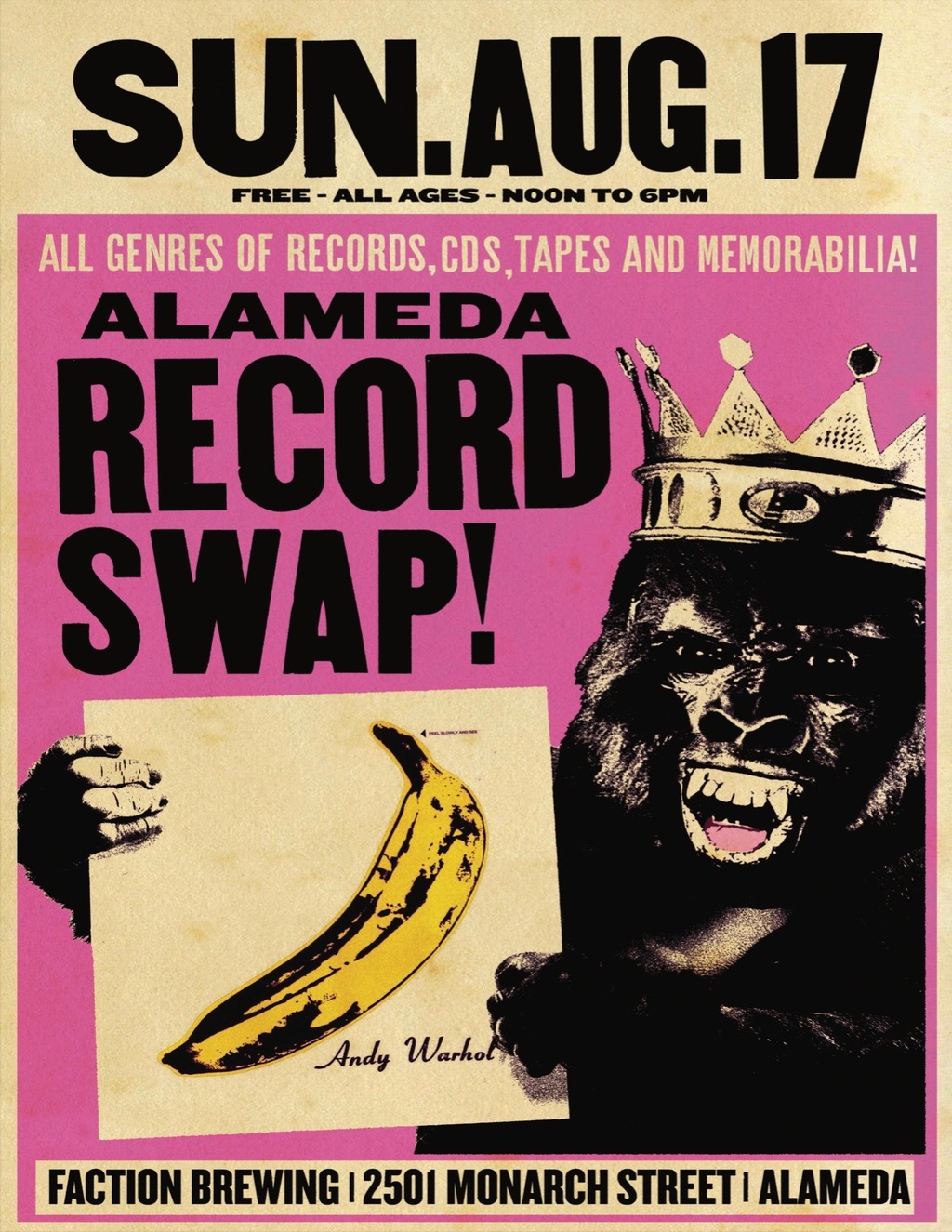 Faction Brewing Faction Brewing  Alameda promotion flier on Digifli com