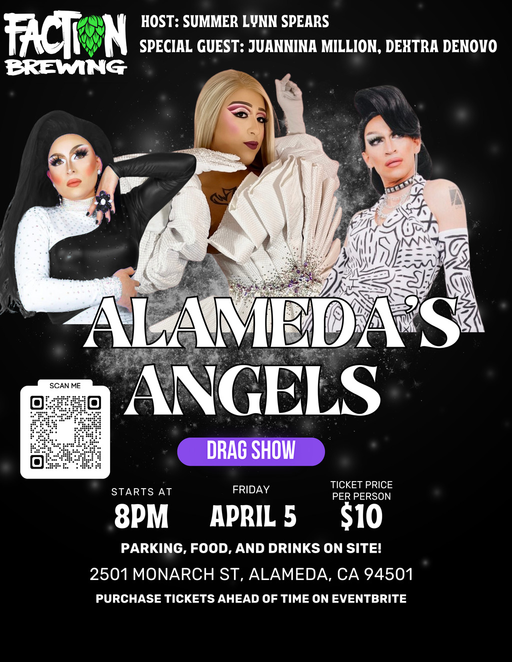 Faction Brewing Brewing Up Fun  Join Us for Our Drag Show on April 5th  promotion flier on Digifli com