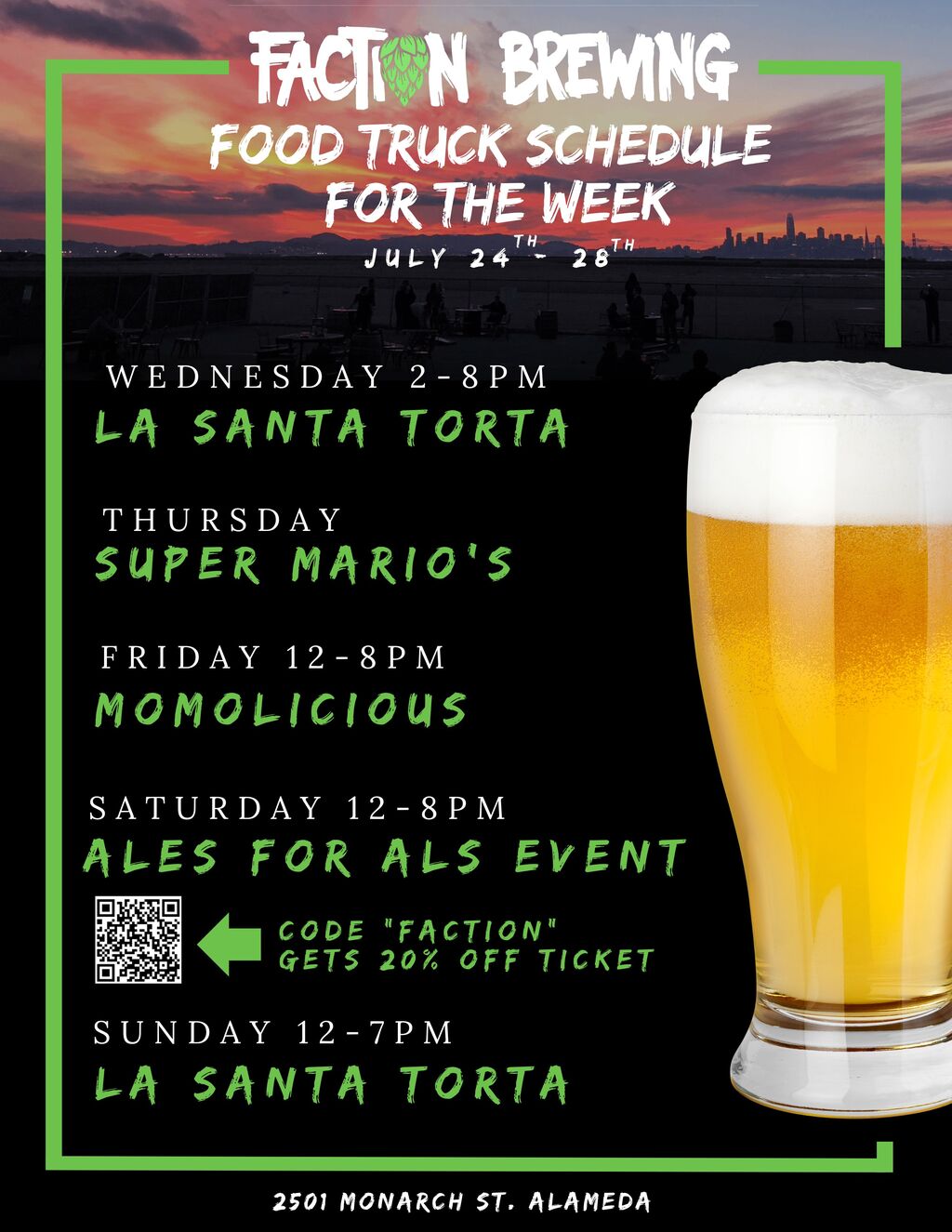 Faction Brewing Get Ready for a Flavor Packed Week at Faction Brewing  promotion flier on Digifli com