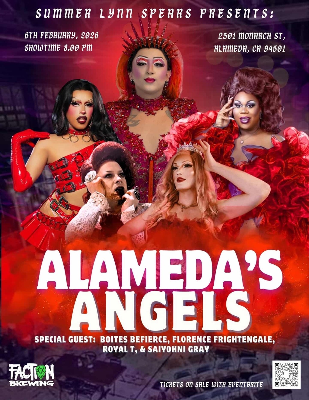 Faction Brewing Faction Brewing  Alameda  Alameda s Angels Drag Show promotion flier on Digifli com