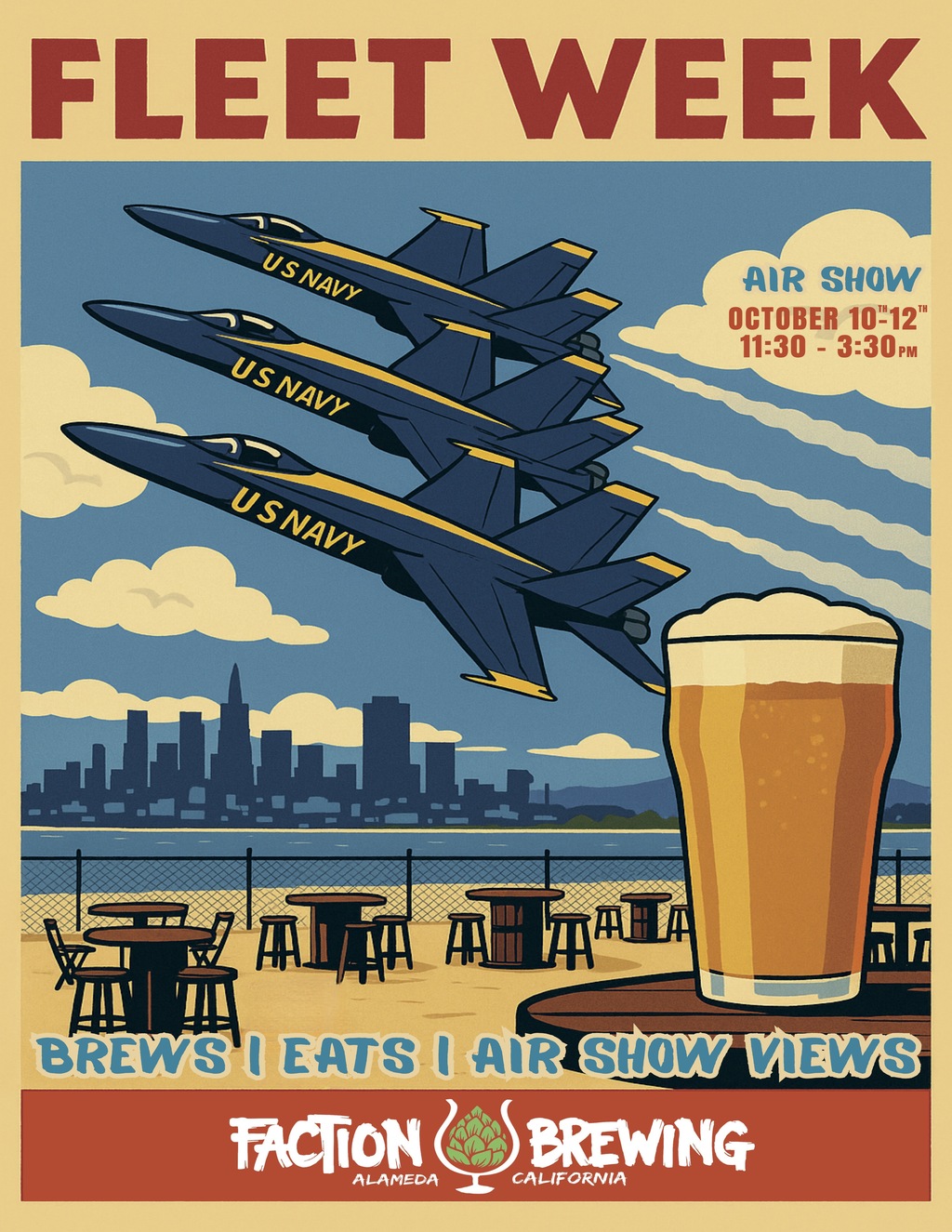 Faction Brewing Faction Brewing in Alameda  CA promotion flier on Digifli com