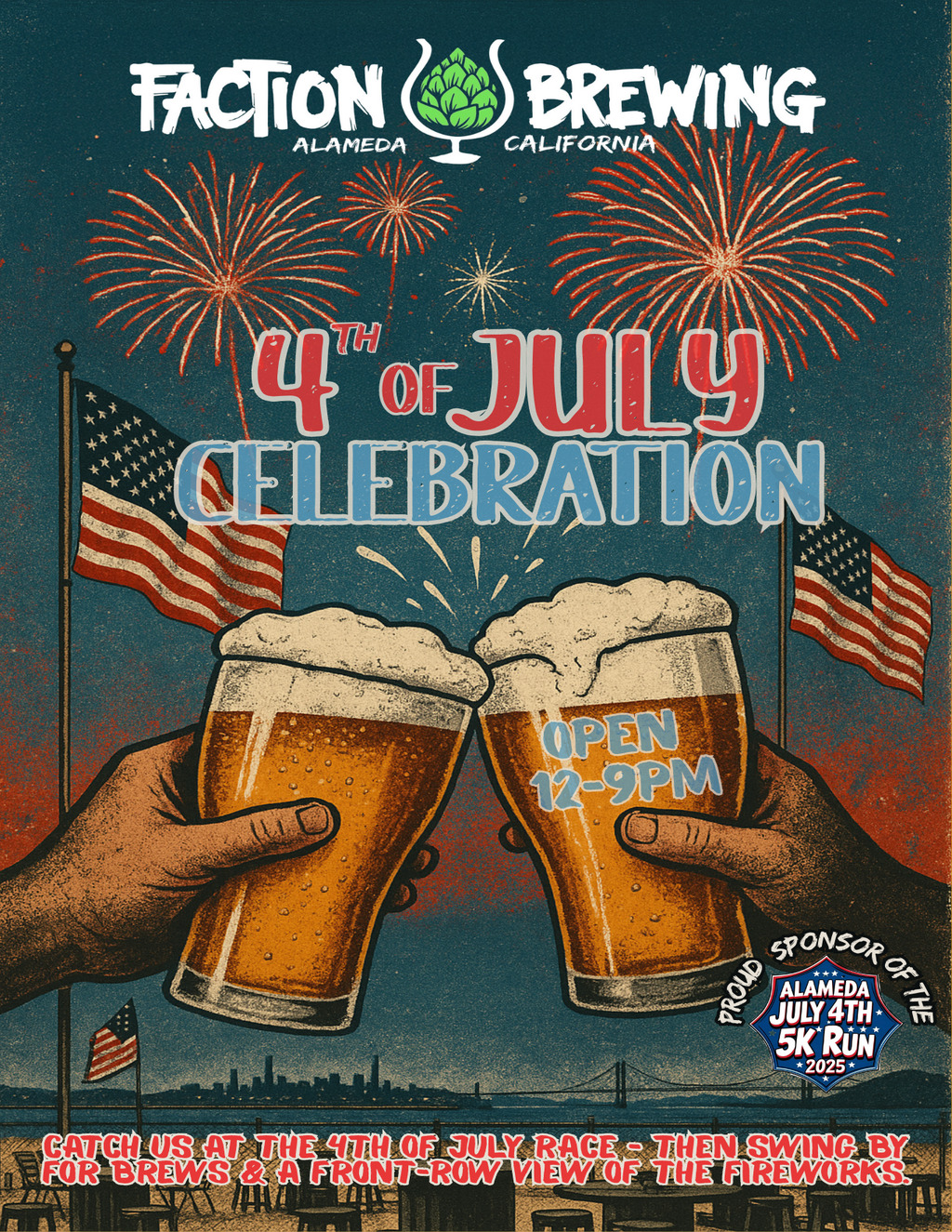 Faction Brewing Faction Brewing  Alameda promotion flier on Digifli com