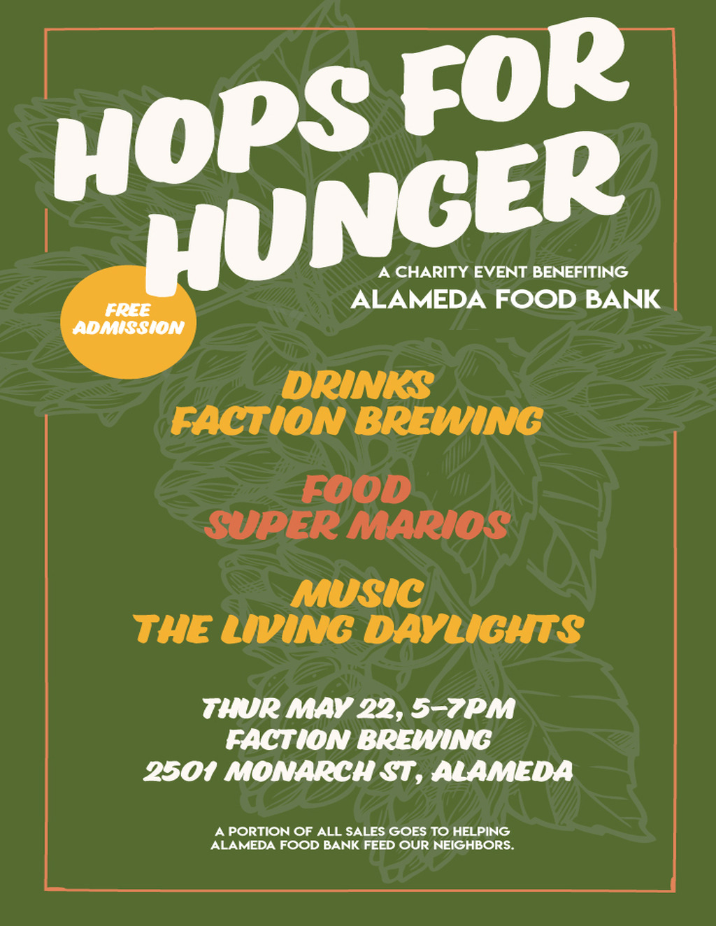 Faction Brewing Faction Brewing  Alameda promotion flier on Digifli com