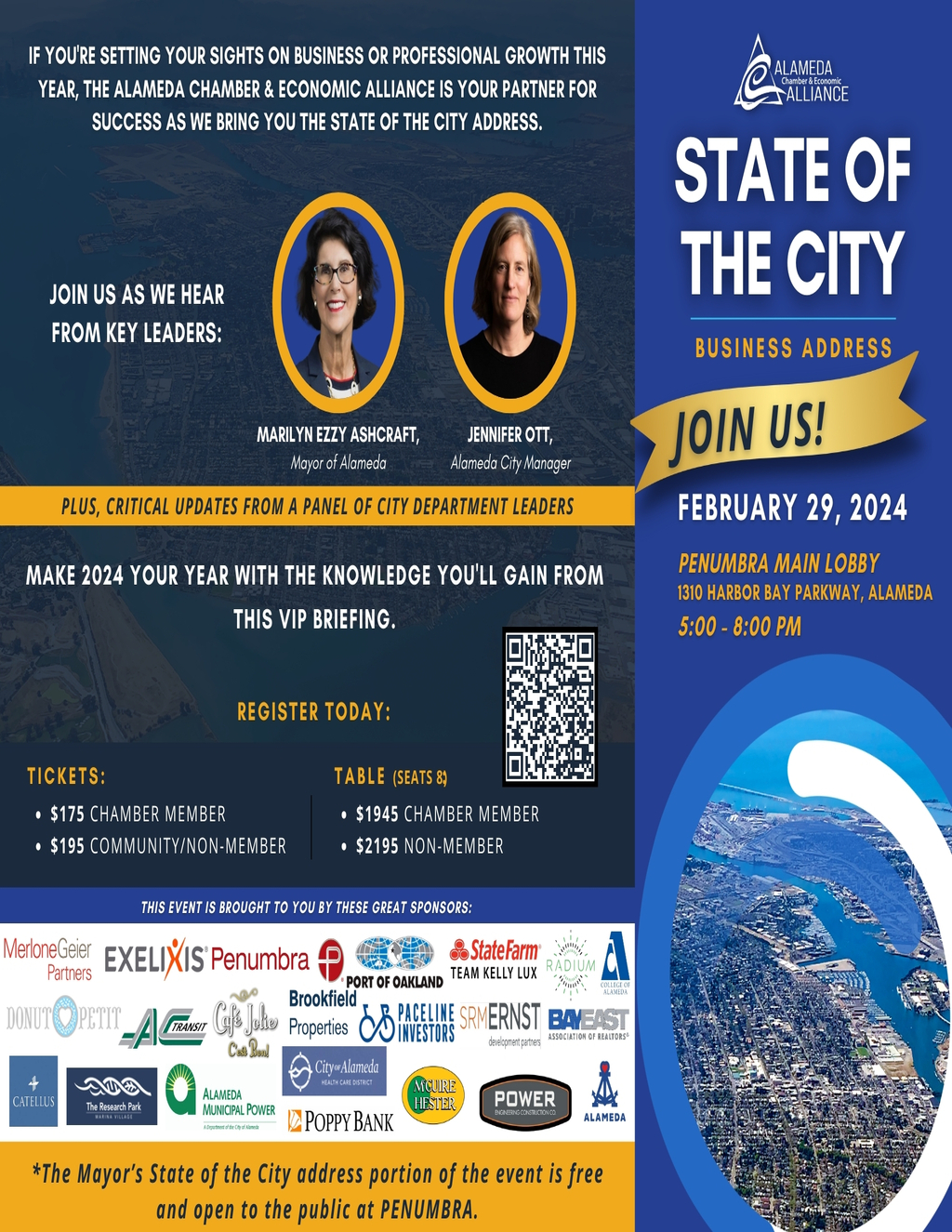 Alameda Chamber Of Commerce Join Us for the Alameda Chamber   Economic Alliance s State of the City Address promotion flier on Digifli com