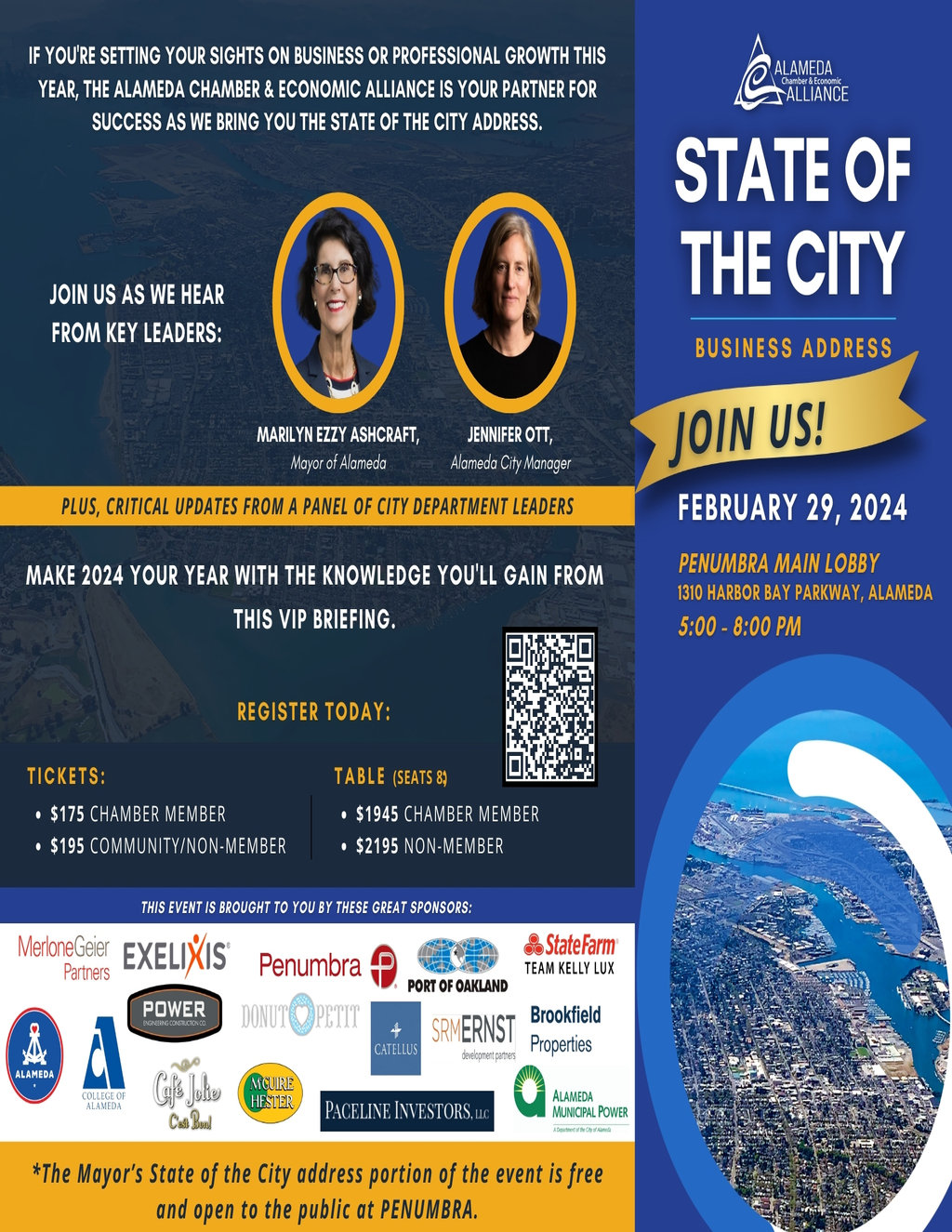 Alameda Chamber Of Commerce Experience The State Of The City At Alameda Chamber   Economic Alliance Event promotion flier on Digifli com