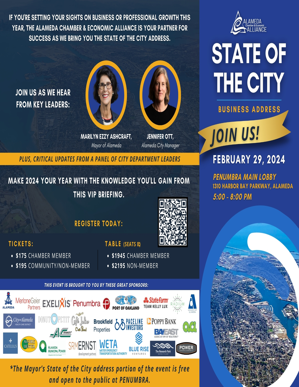 Alameda Chamber Of Commerce State of the City Address   Alameda Chamber Economic Alliance promotion flier on Digifli com