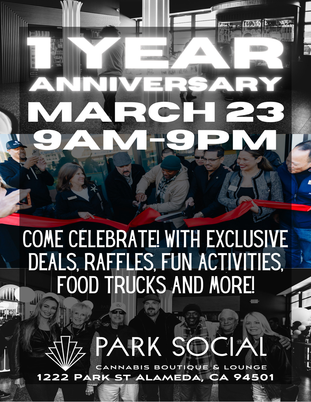 Park Social Celebrate Our Anniversary with Us  promotion flier on Digifli com