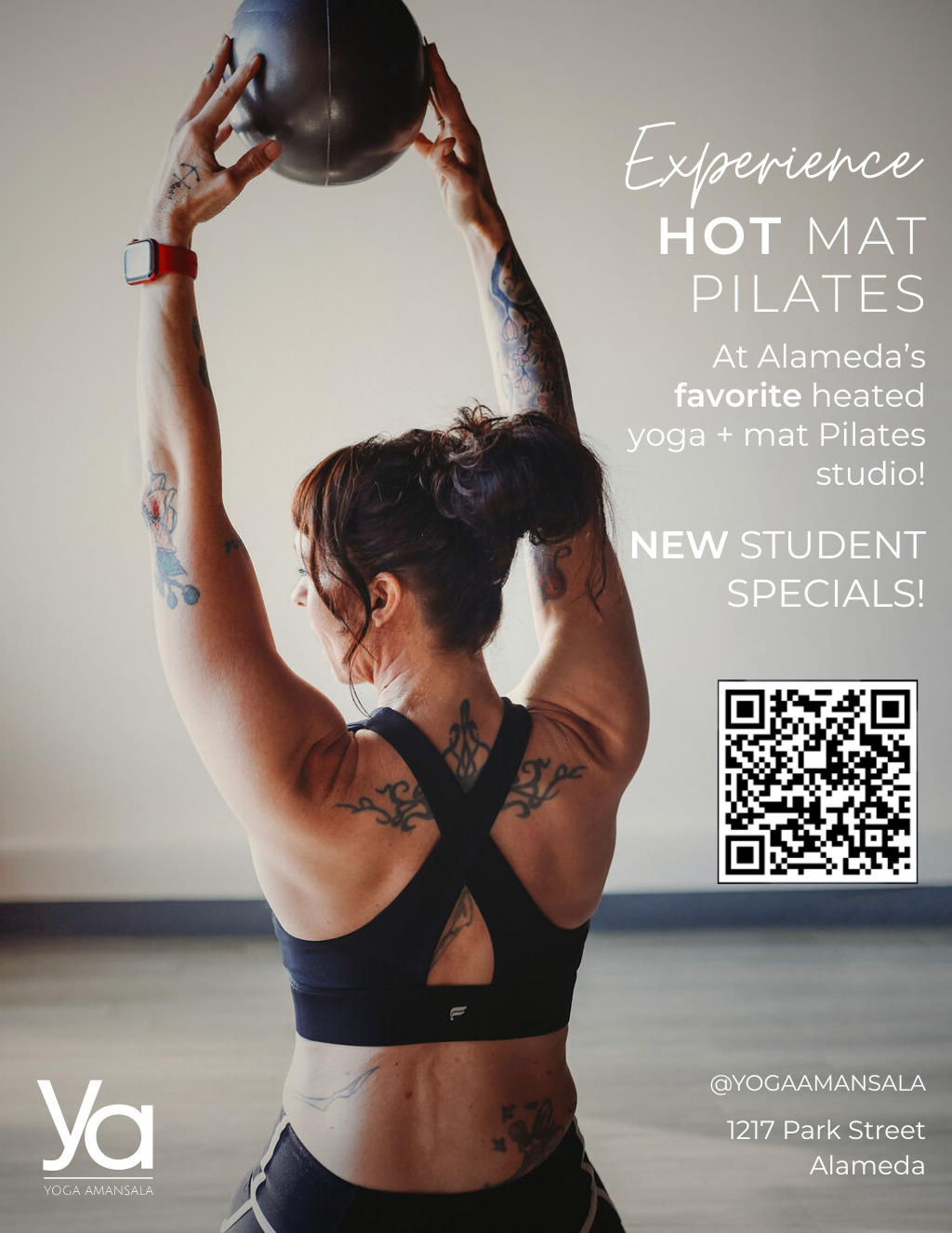 Yoga Amansala Yoga Amansala  Alameda  Hot Mat Pilates Event promotion flier on Digifli com