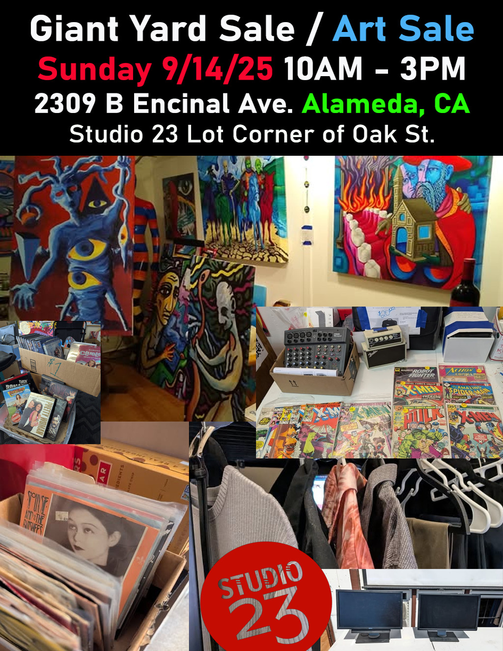 Studio 23 Gallery Studio 23 Gallery  Alameda promotion flier on Digifli com