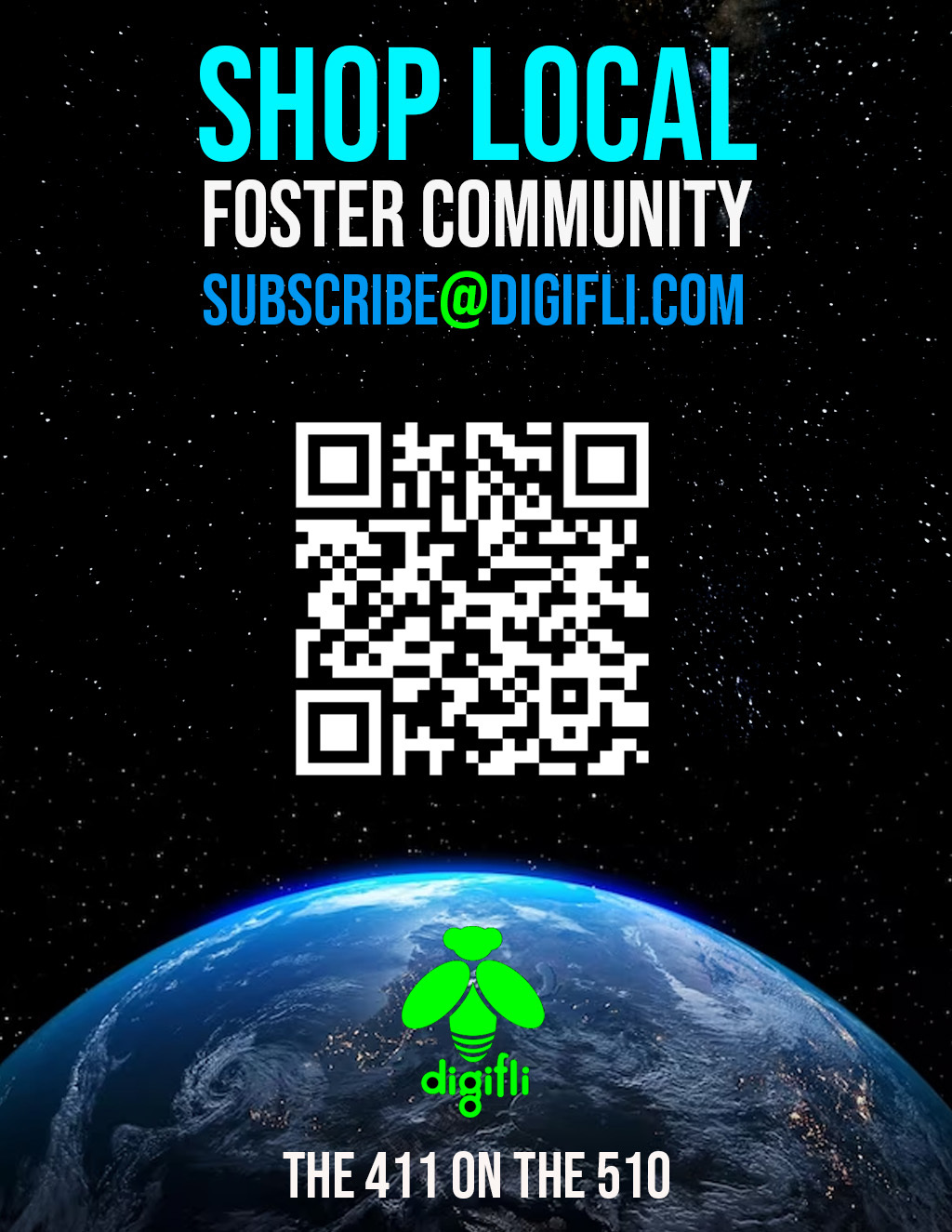 Digifli Community Bulletin Boards Why You Should  em Shop Local  em  and  strong Foster Community  strong  promotion flier on Digifli com