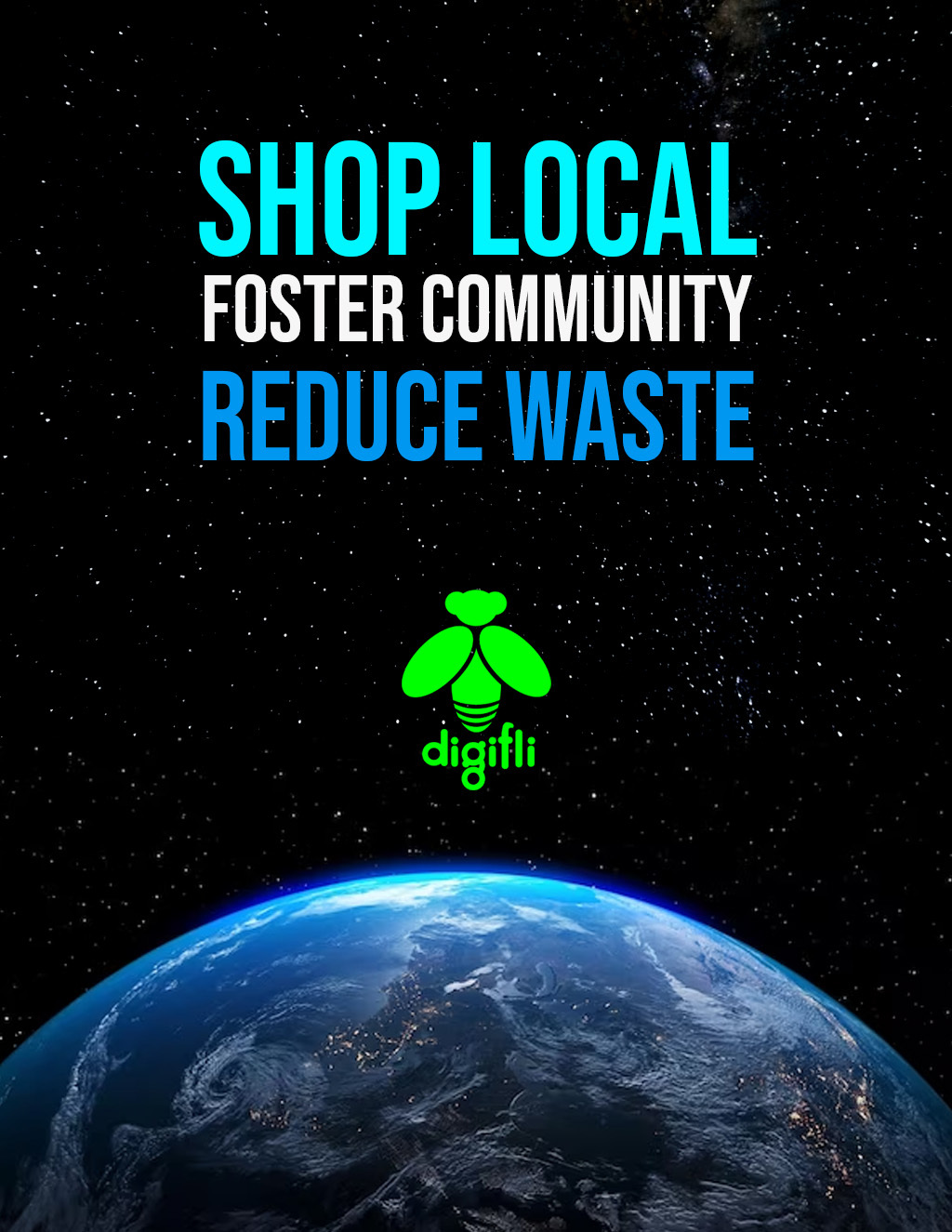 Digifli Community Bulletin Boards Why Shopping Local is More Important Now Than Ever promotion flier on Digifli com