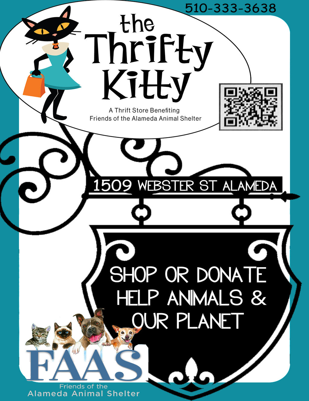 Digifli Community Bulletin Boards Friends of the Alameda Animal Shelter Need Your Support  promotion flier on Digifli com