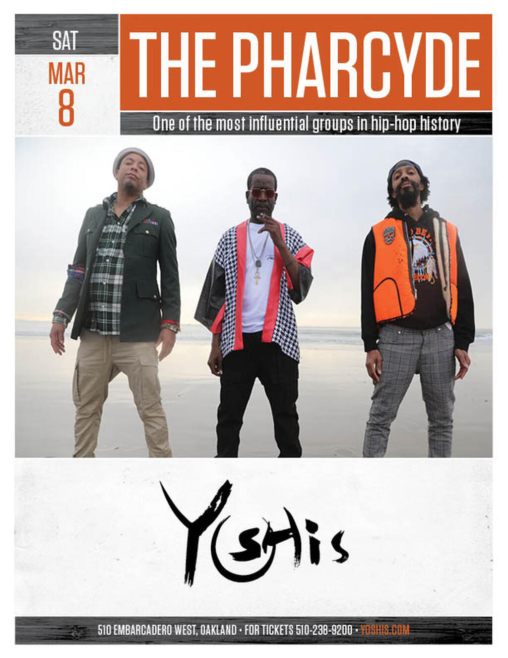 Yoshi s Hip Hop Hall of Fame  Experience The Pharcyde at Yoshi s Oakland promotion flier on Digifli com