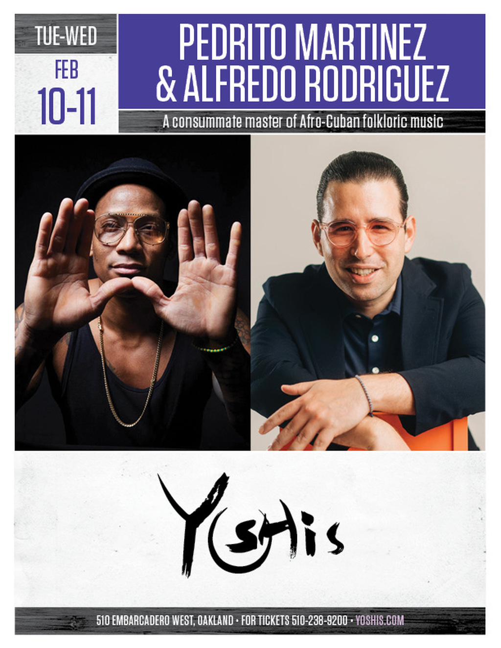 Yoshi s Yoshi s Oakland  Afro Cuban Music Event promotion flier on Digifli com