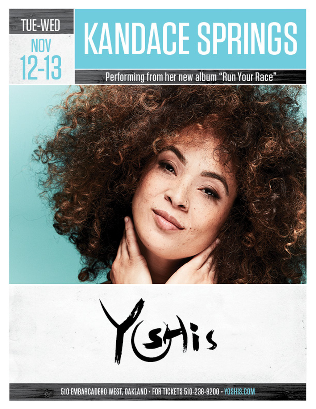 Yoshi s Jazz It Up at Yoshi   s Oakland  Kandace Springs Live  promotion flier on Digifli com