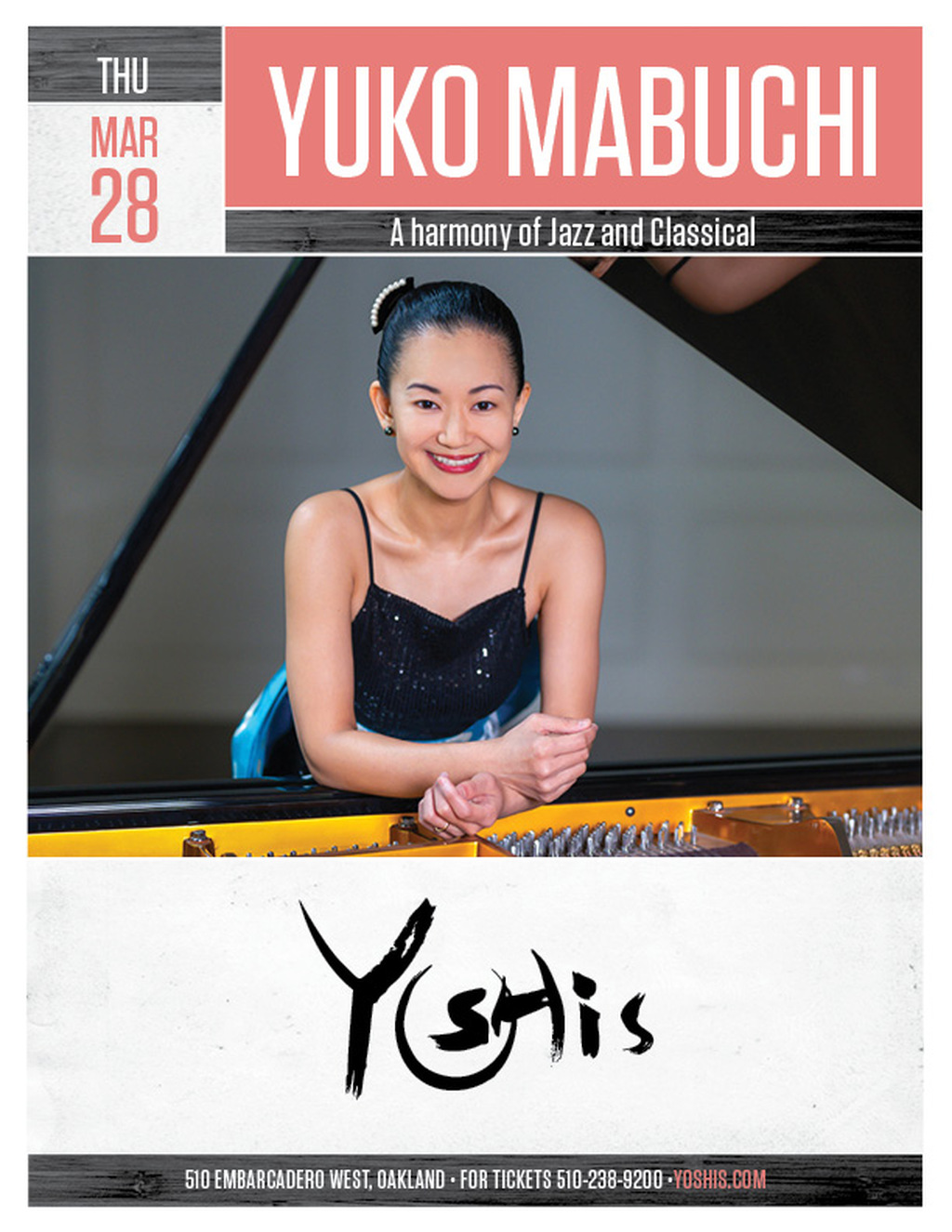 Yoshi s A Harmony of Jazz and Classical with THU MAR YUKO MABUCHI at Yoshi s promotion flier on Digifli com