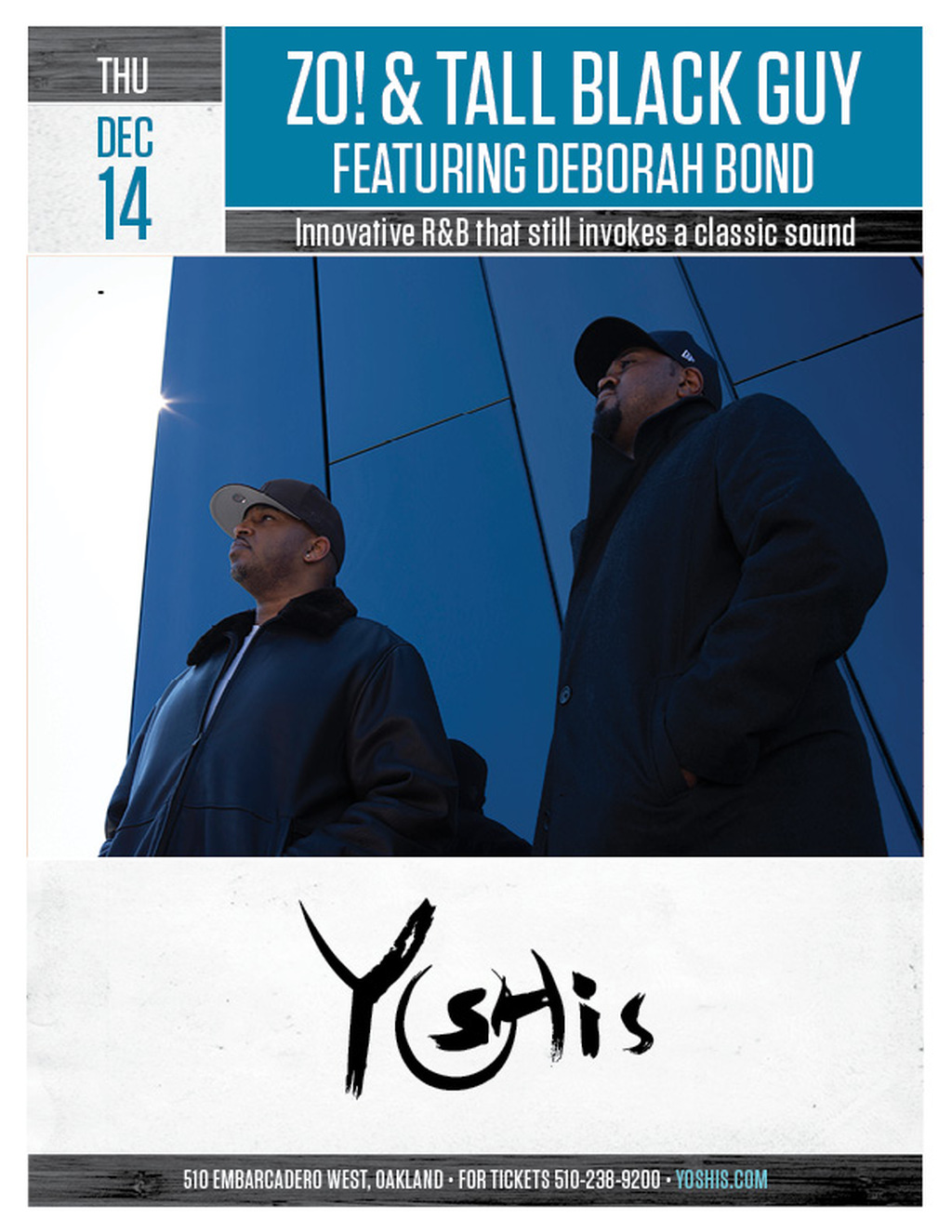 Yoshi s DEC Featuring Deborah Bond promotion flier on Digifli com