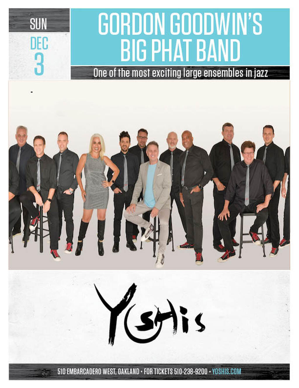 Yoshi s SUN GORDON GOODWIN S BIG PHAT BAND promotion flier on Digifli com