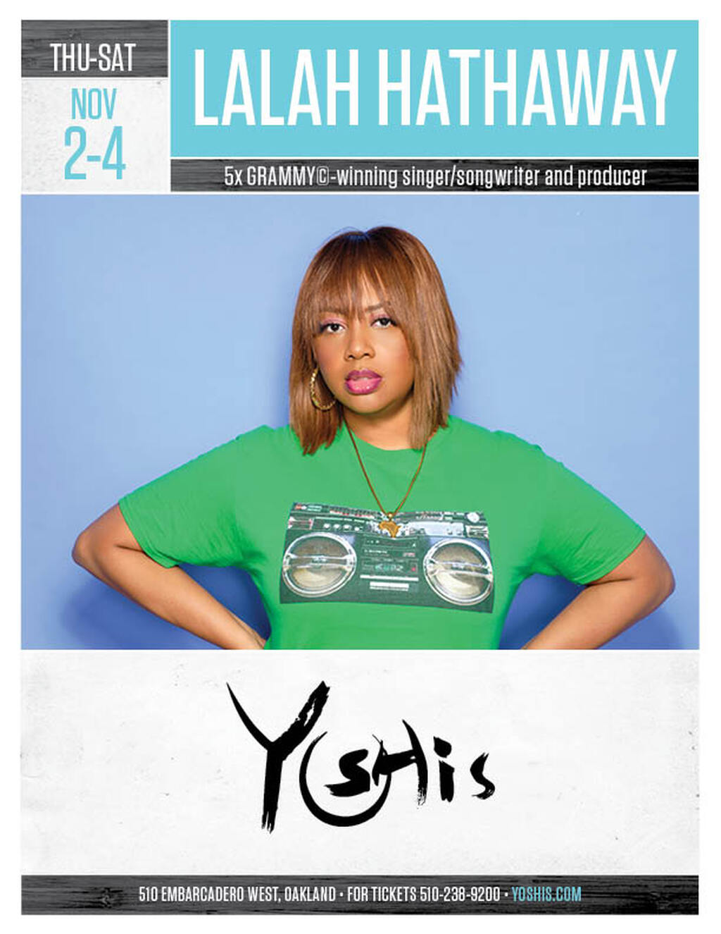 Yoshi s Grammy Winning Talents Live at Yoshi s promotion flier on Digifli com