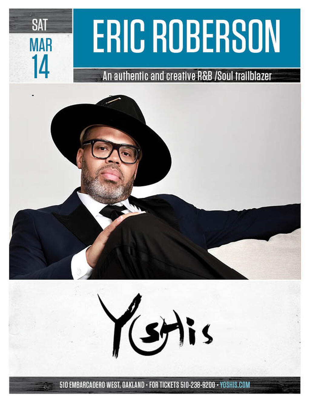 Yoshi s Yoshi s  Oakland  Eric Roberson Performance promotion flier on Digifli com