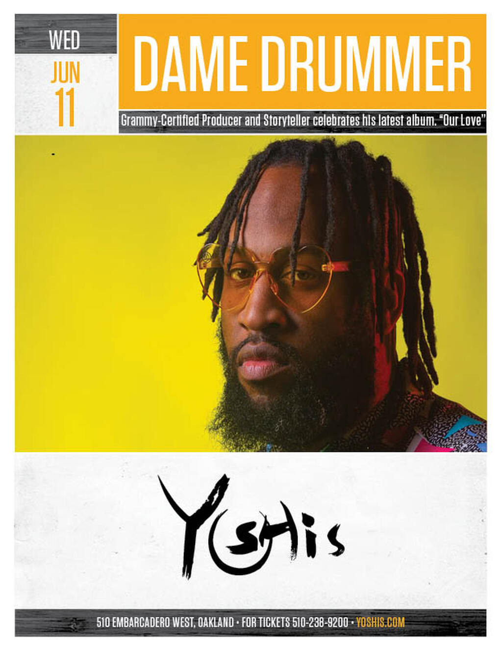 Yoshi s Yoshi s   Oakland  CA promotion flier on Digifli com