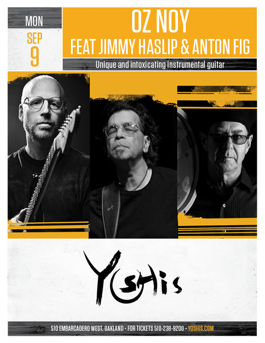 Yoshi s Discover the Magic of Oz Noy Live at Yoshi s Oakland  promotion flier on Digifli com