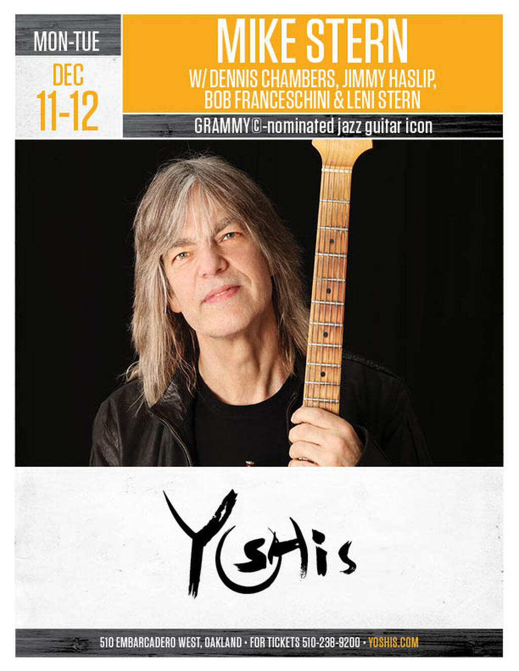 Yoshi s Mike Stern s Epic Set at Yoshi s Oakland promotion flier on Digifli com