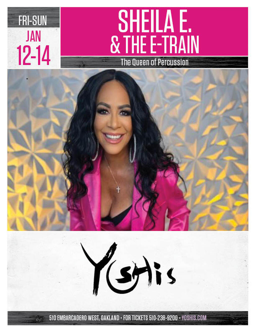 Yoshi s Jan   The E Train at Yoshi s Oakland This Weekend  promotion flier on Digifli com