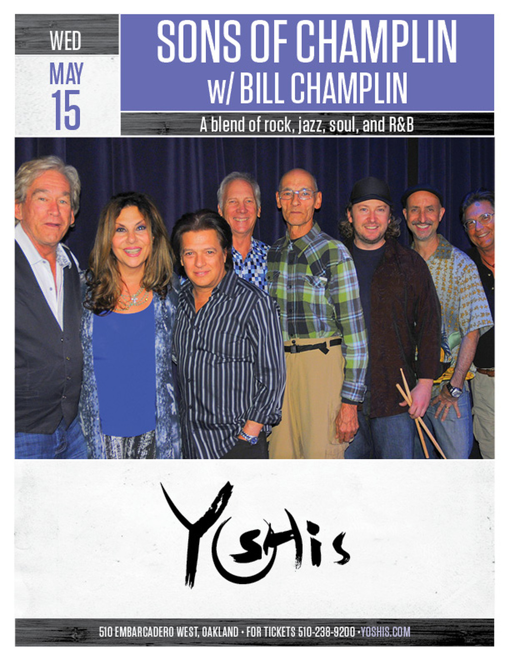 Yoshi s The Sons of Champlin Live at Yoshi s in May  promotion flier on Digifli com