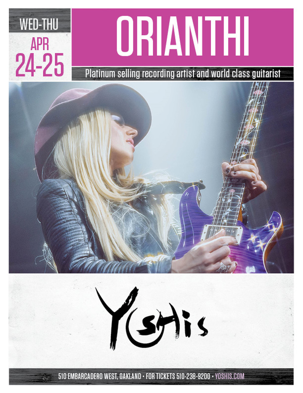 Yoshi s Experience a Night of Music and Entertainment with APR URIANTHI at Yoshi s promotion flier on Digifli com