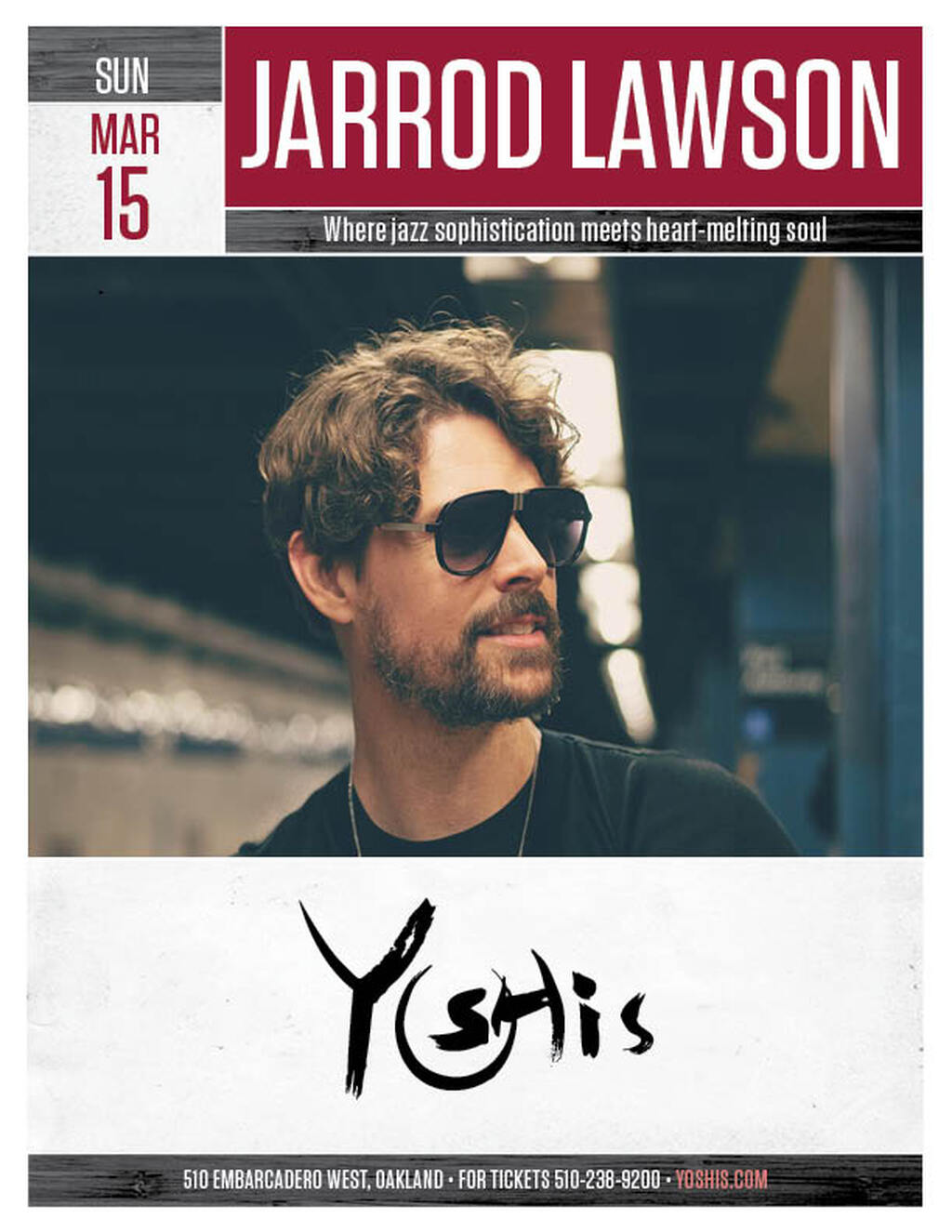 Yoshi s Yoshi s  Oakland   Jarrod Lawson Jazz Event promotion flier on Digifli com