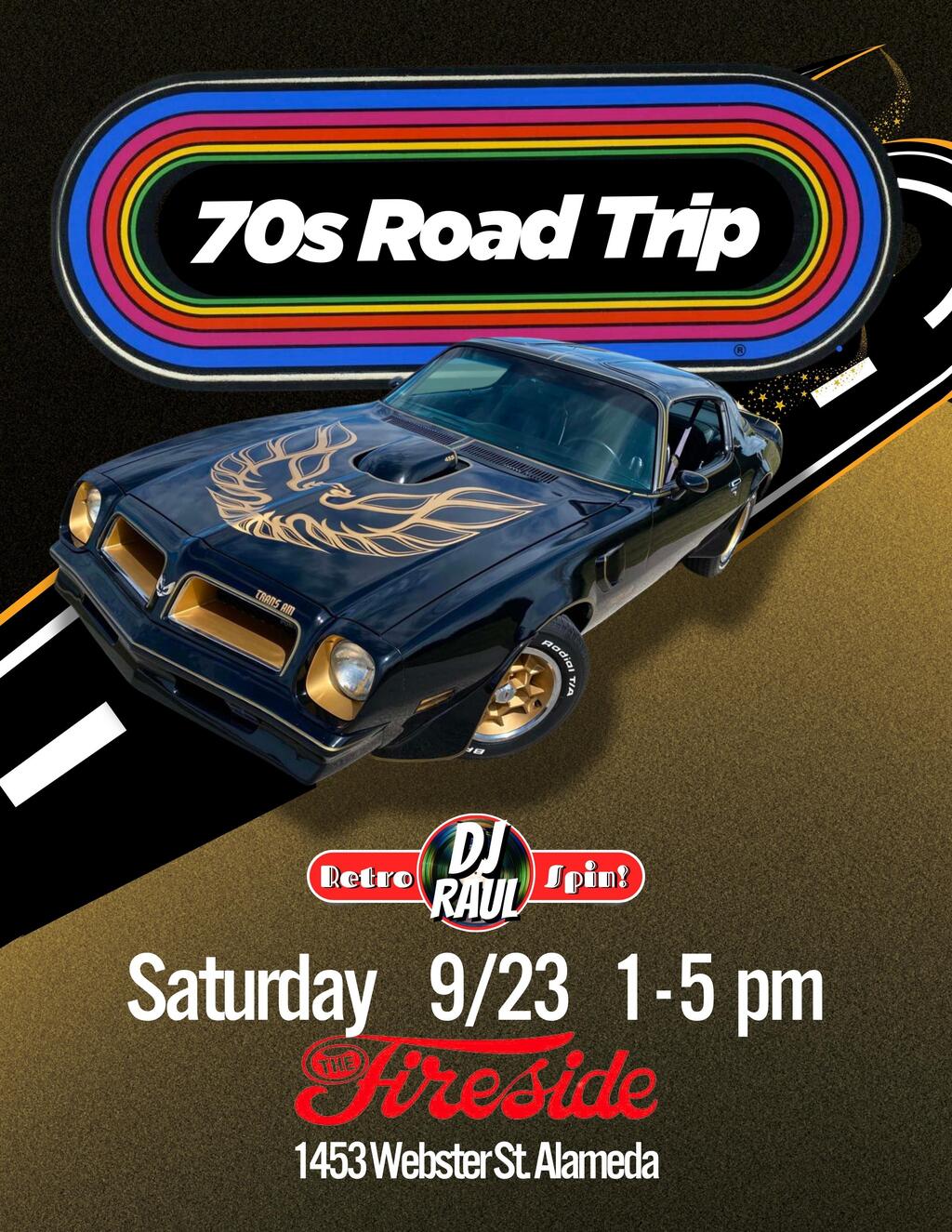 Raul Castro Bodywork Take a Trip Down Memory Lane with 70s Road Trip Spin  promotion flier on Digifli com