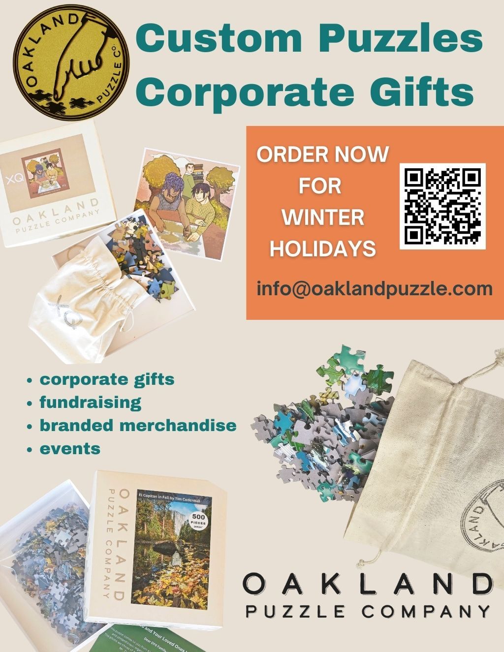 unkown Oakland Puzzle Company   Oakland promotion flier on Digifli com